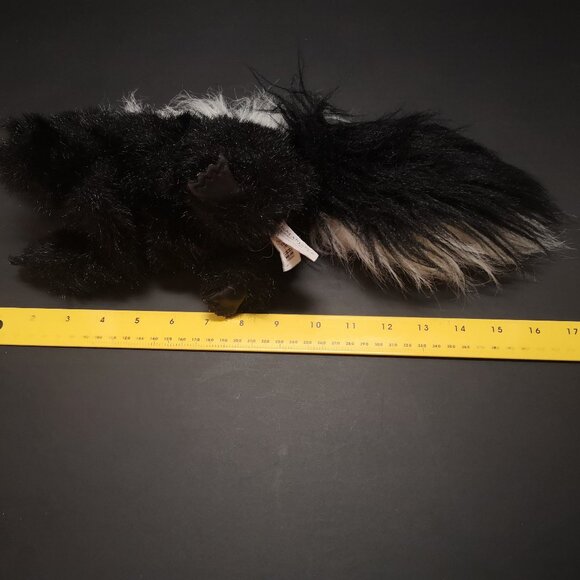 Folkmanis Skunk Hand Puppet X 2 Soft Black & White Faux Fur Realistic - Picture 5 of 6
